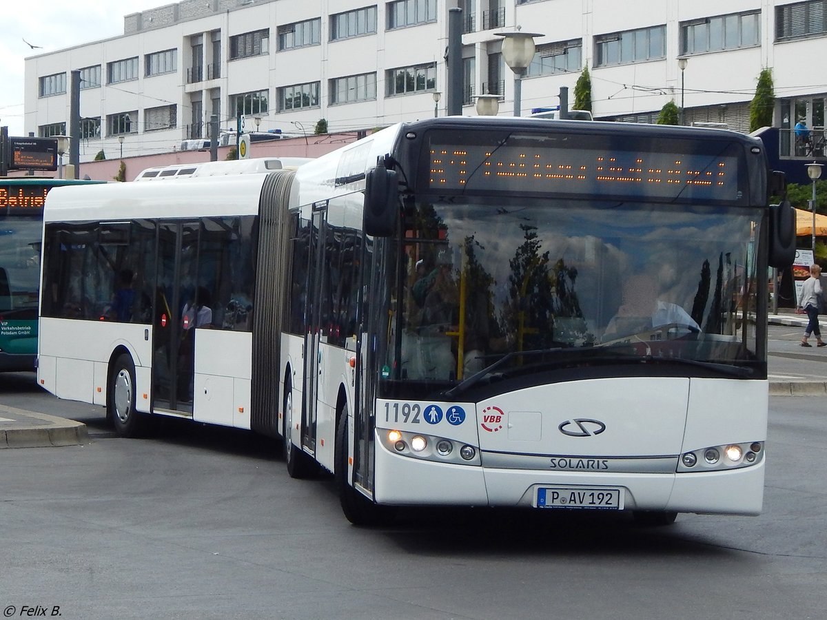 Solaris Urbino 18 der Beelitzer Verkehrs- und Servicegesellschaft mbH in Potsdam am 10.06.2016