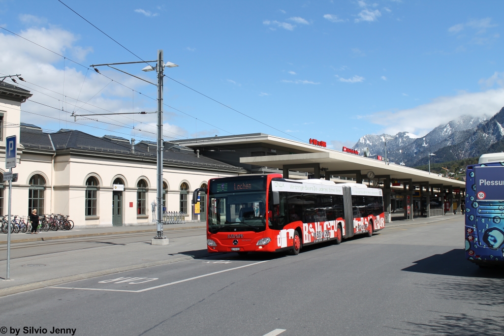 Stadtbus Chur Nr. 59 (Mercedes Citaro C2 O530G) am 19.4.2014 beim Bhf. Chur
