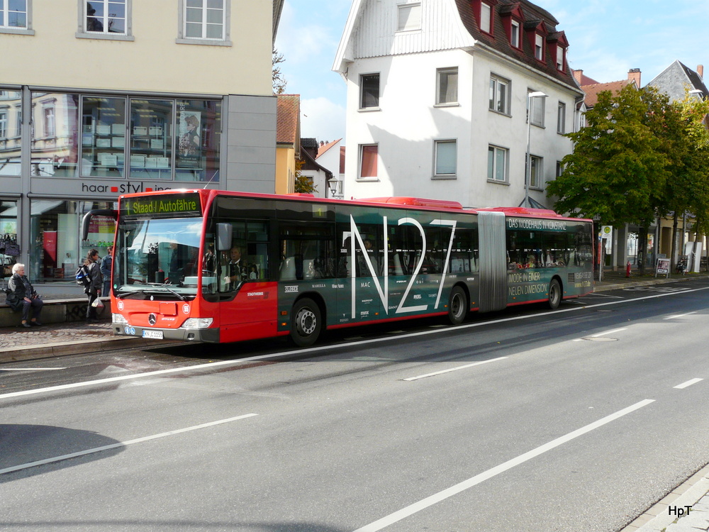 Stadtwerke Konstanz - Mercedes Citaro  Nr.55  KN.C 1155 unterwegs auf der Linie 1 in Konstanz am 15.10.2013