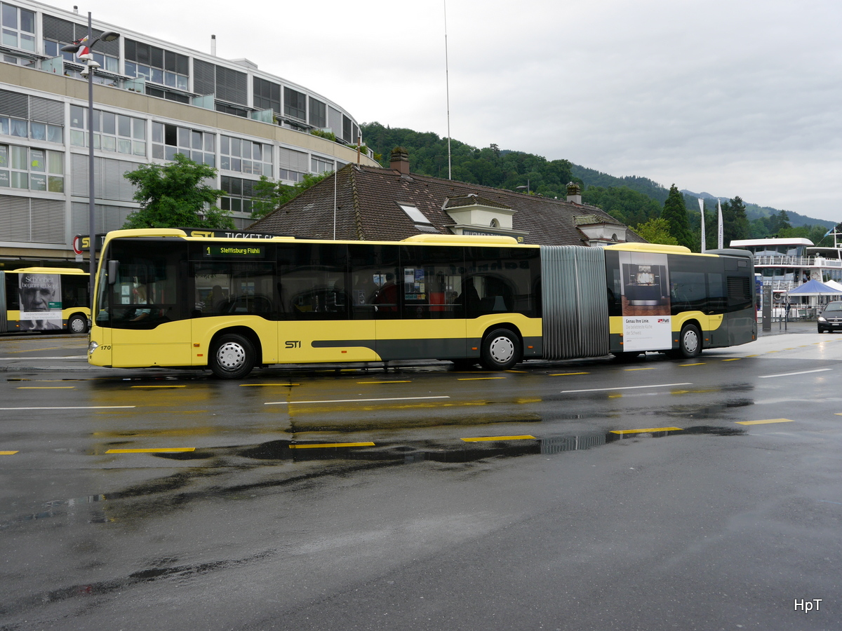 STI - Mercedes Citaro Nr.170 BE 752170 unterwegs auf der Linie 1 in Thun am 21.06.2015