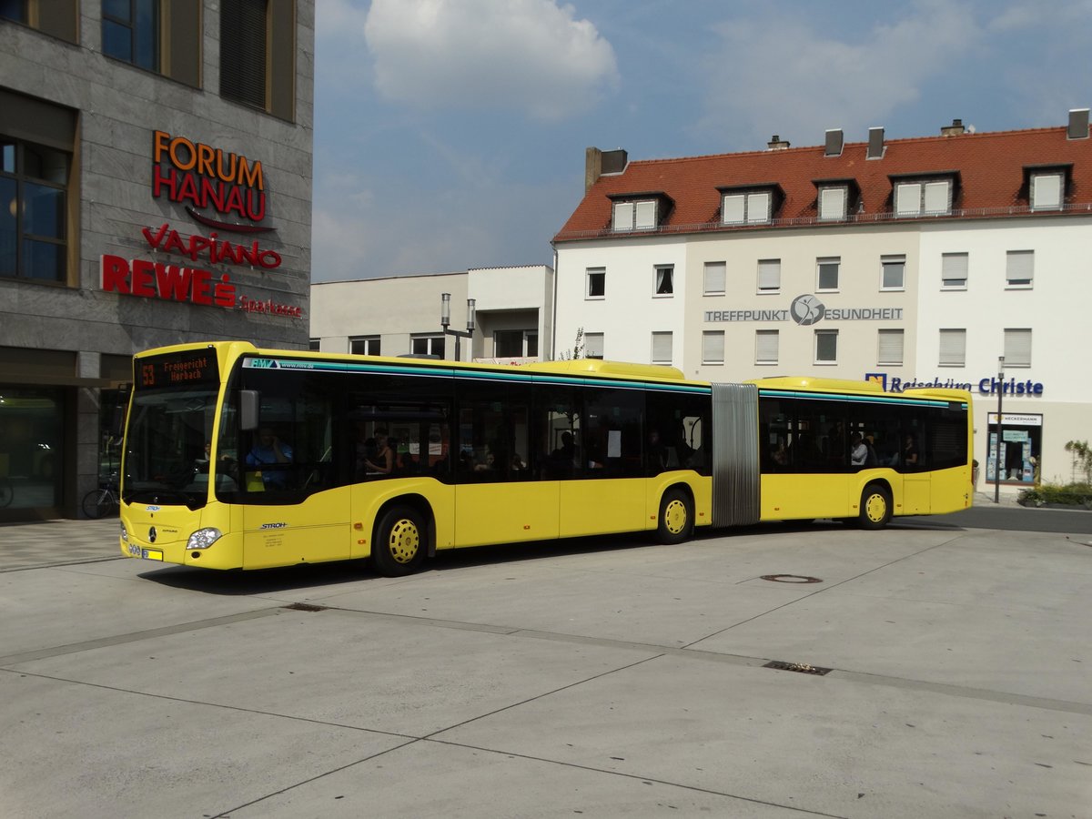 Stroh Bus Mercedes Benz Citaro 2 G am 01.09.16 in Hanau Freiheitsplatz