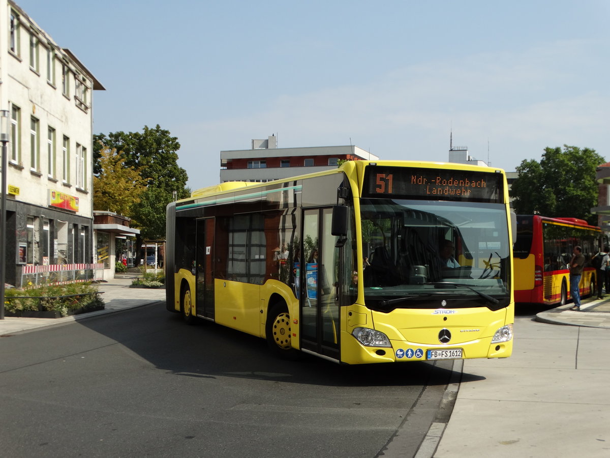 Stroh Bus Mercedes Benz Citaro 2 G am 09.09.16 in Hanau Freiheitsplatz