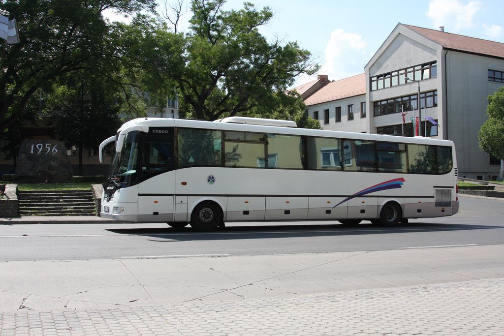 Temsa Credo EC 12 Reisebus in Eger in Ungarn am 22.6.2017.