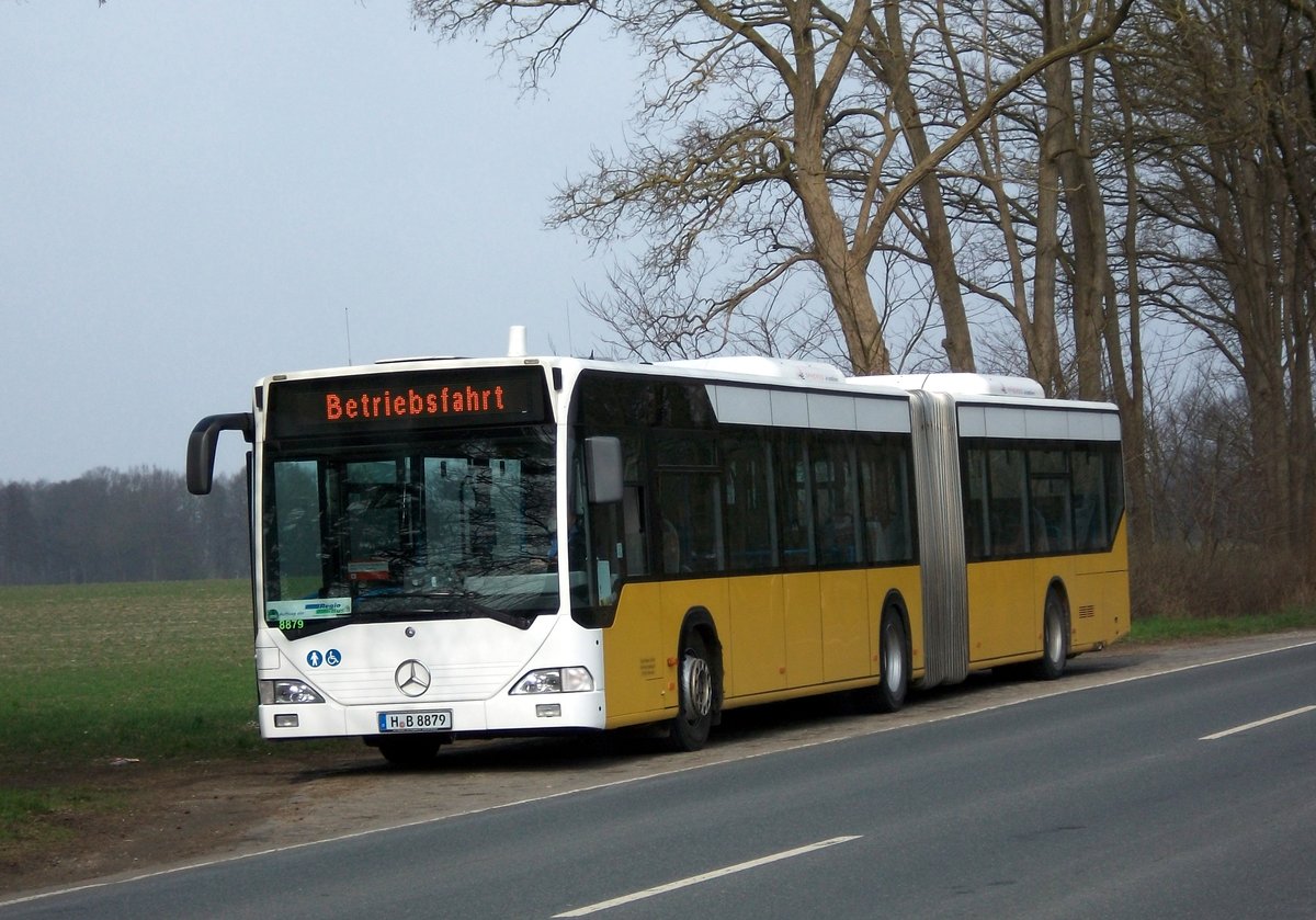 Üstra Reisen (Ex SSB) macht Pause in Mellendorf am 11.03.2014