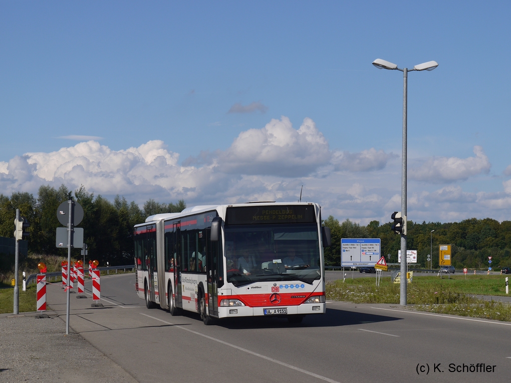 UL-A 9151 am 30.08.2014 als Shuttlebus, anlässlich der Eurobike-Messe in Friedrichshafen. 