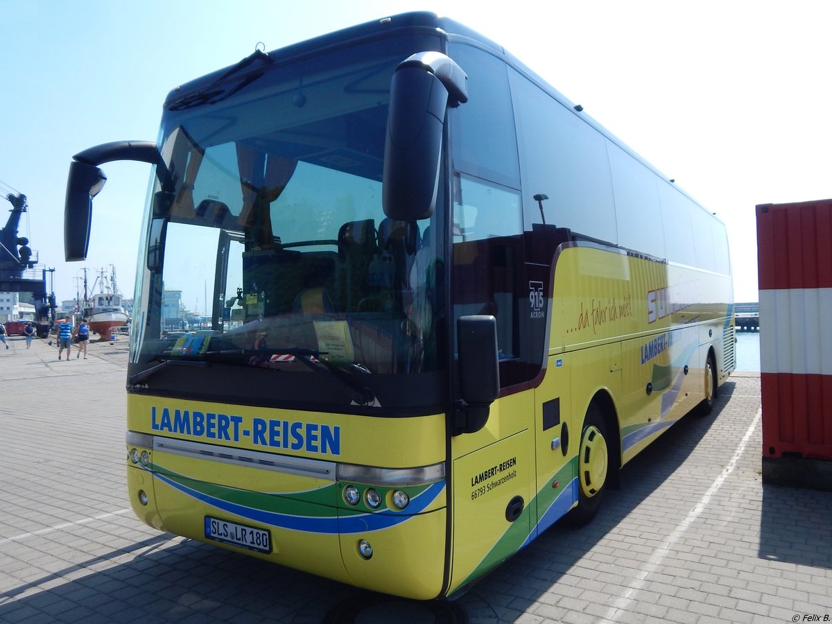 Van Hool T915 von Lambert-Reisen aus Deutschland im Stadthafen Sassnitz am 13.06.2015