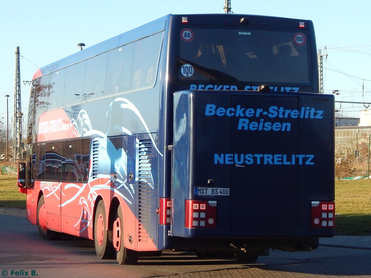 Van Hool TD925 von Becker-Strelitz Reisen aus Deutschland in Neubrandenburg am 02.12.2016