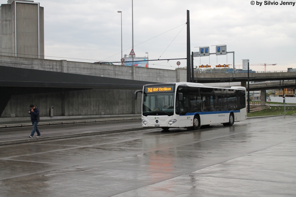 VBG/Eurobus Nr. 90 (Mercedes Citaro C2 O530) am 25.4.2015 beim Flughafen Zürich