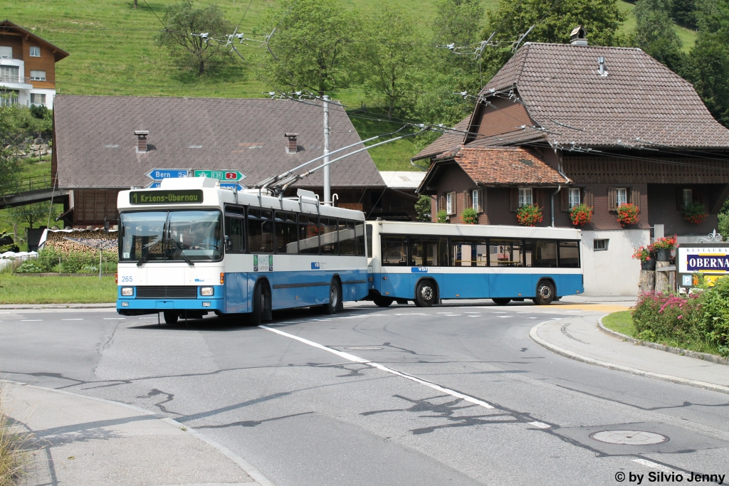 vbl Nr. 265+301 (NAW/Hess BT5-25 + Hess/Lanz&Marti) am 11.7.2013 in Obernau, Stampfeli