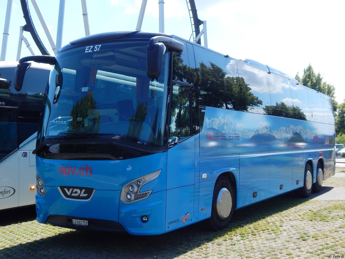 VDL Futura von Eurobus aus der Schweiz am Europark Rust am 23.06.2018