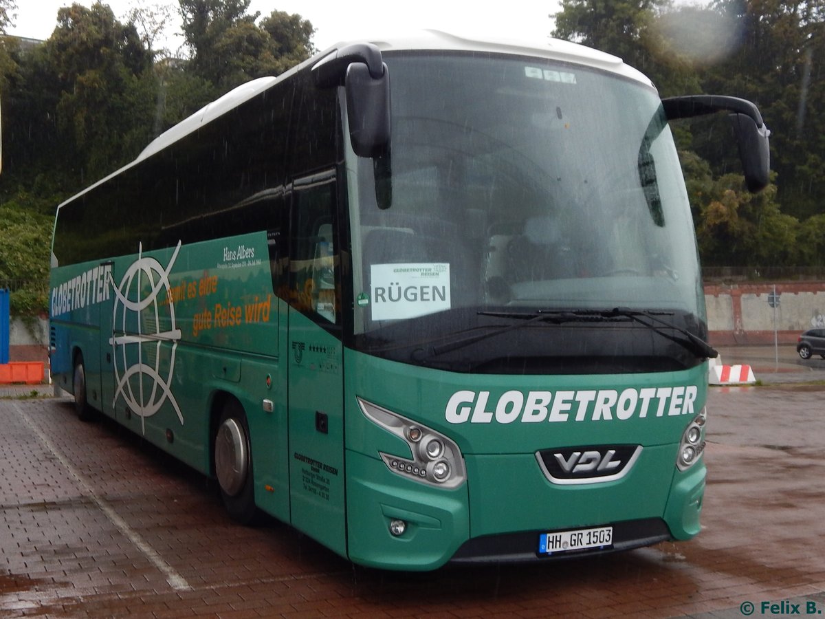 VDL Futura von Globetrotter aus Deutschland im Stadthafen Sassnitz am 09.10.2016