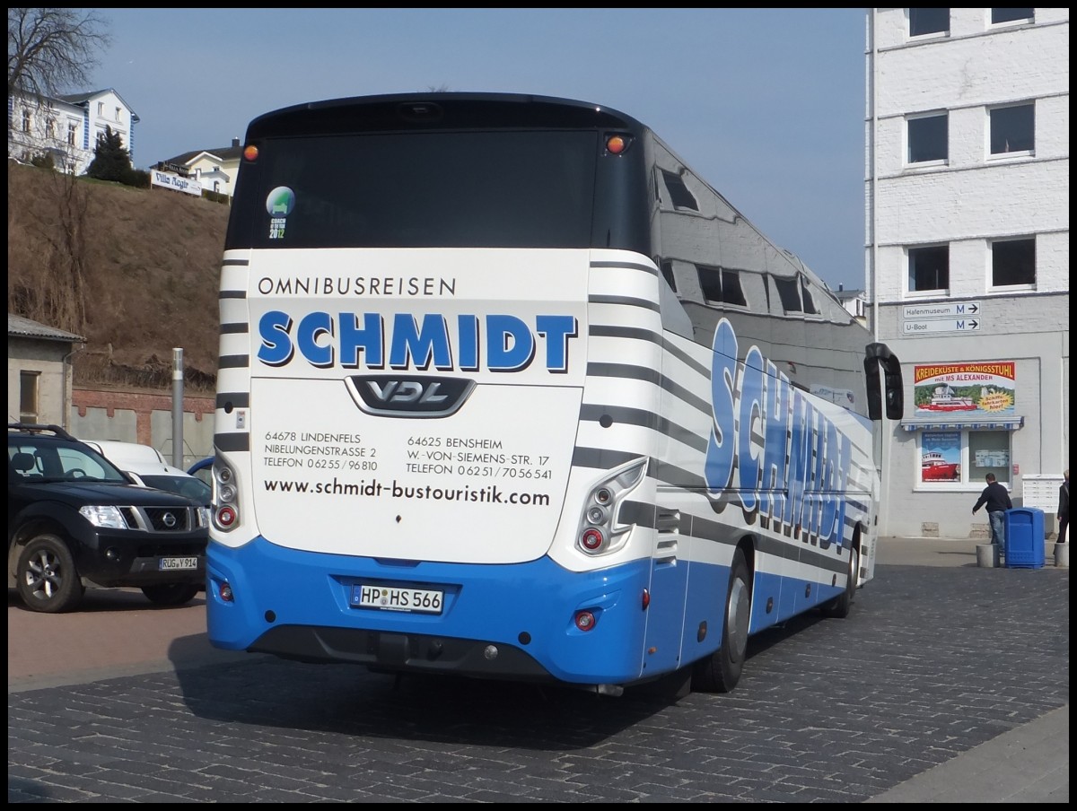 VDL Futura von Schmidt aus Deutschland im Stadthafen Sassnitz am 30.03.2014