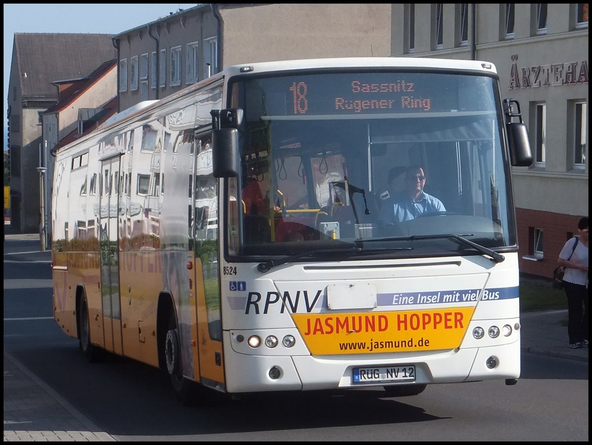 Volvo 8700 der RPNV in Sassnitz am 22.05.2014