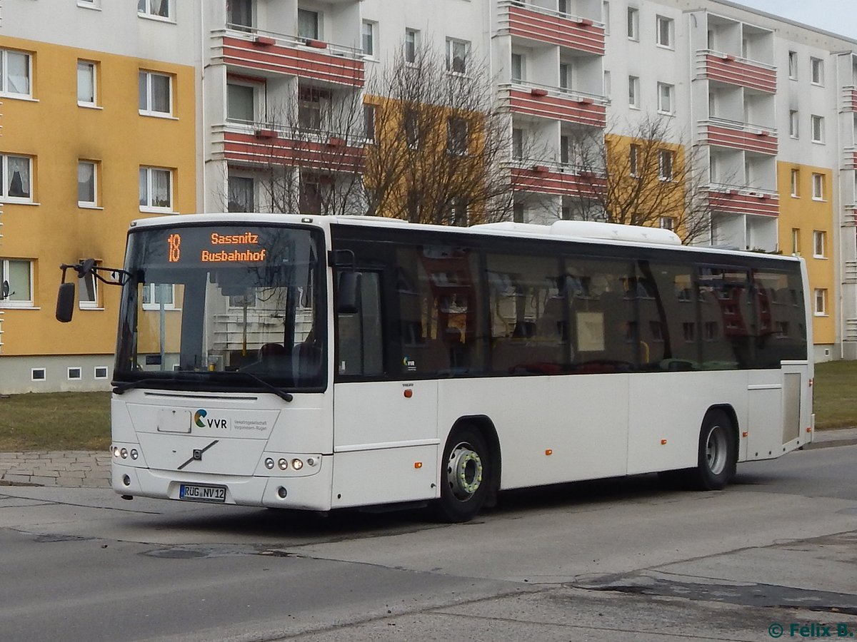 Volvo 8700 der VVR in Sassnitz am 25.02.2017