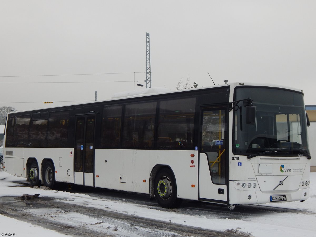 Volvo 8700 der VVR in Sassnitz am 08.01.2016