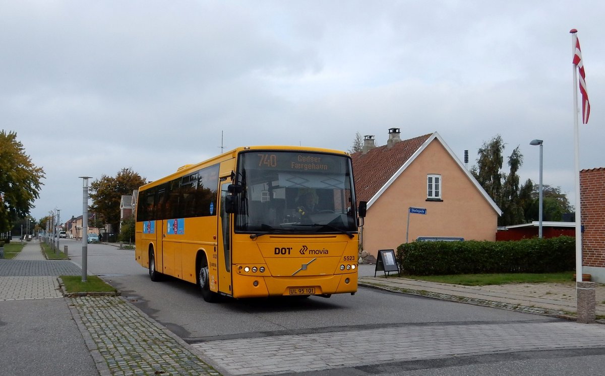 Volvo Überland Bus am 20.10.16 in Gedser (Dänemark)