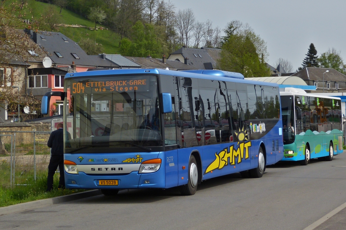 VS 5039, Setra S 416 LE von Voyages Schmit, in Ettelbrück. 23.04.2019