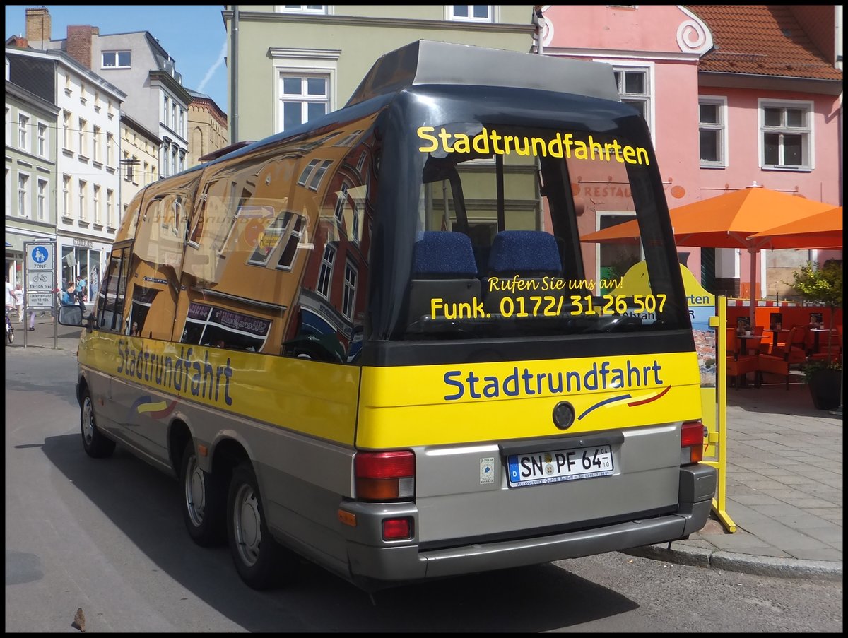 VW Microstar von Stadtrundfahrten Stralsund in Stralsund am 10.06.2014