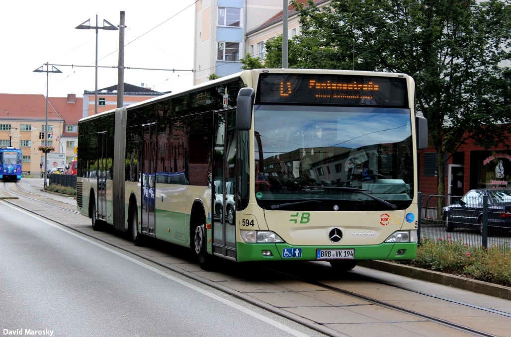 Wagen 594 (Citaro II G) der VBBr an der Sankt-Annenstraße. 01.07.2014