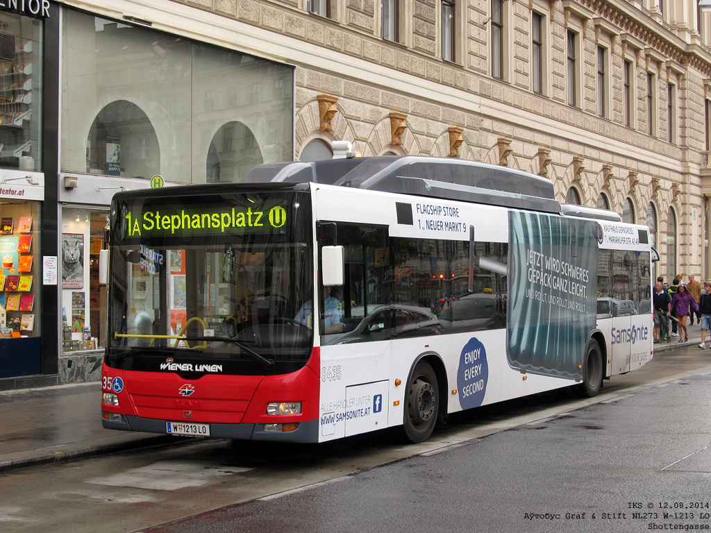 Wien, Schottengasse , Route 1A, 2014.12.08