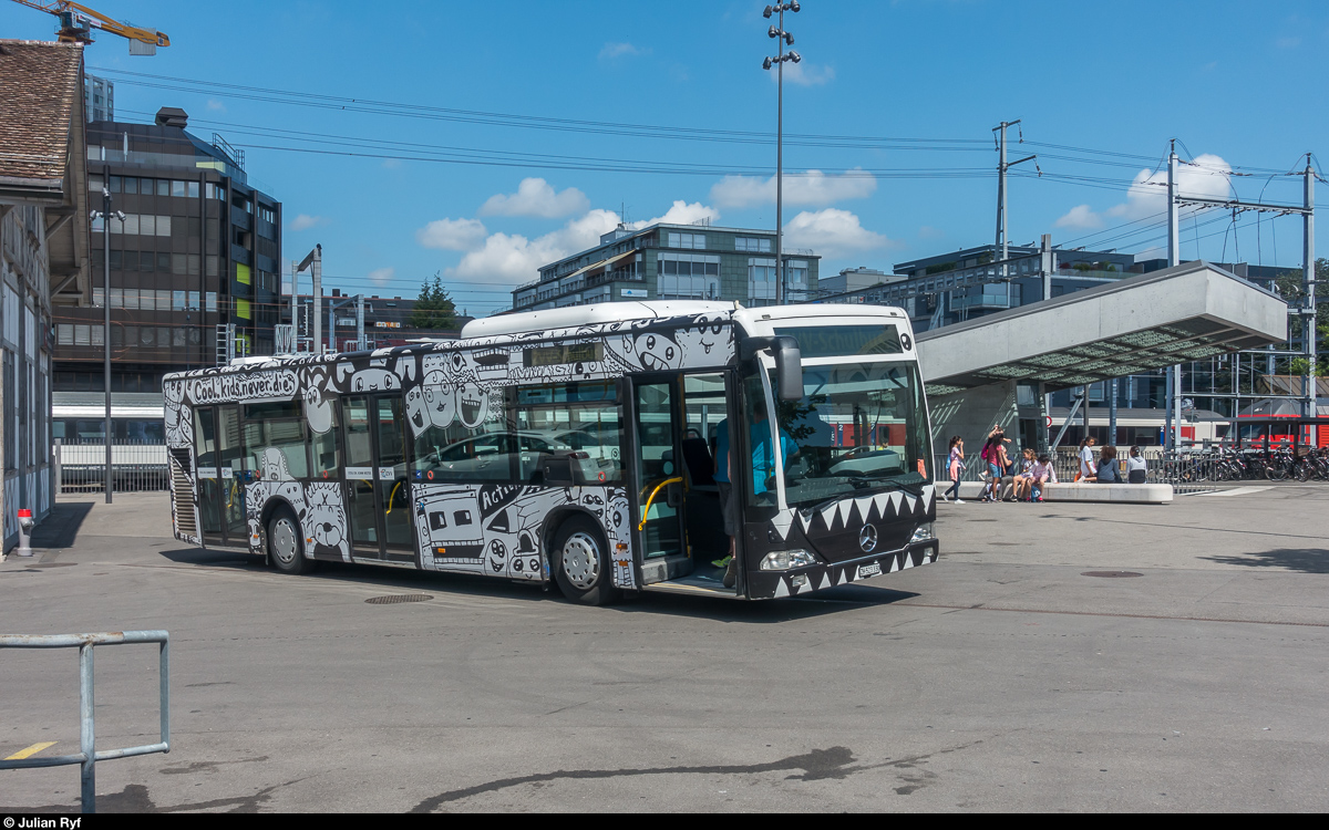 ZVV Schulinfo-Bus am 19. Juni 2018 am Bahnhof Winterthur.