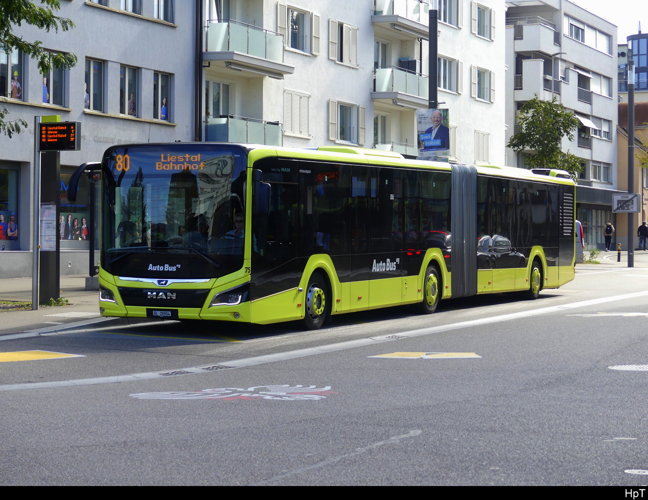 Auto Bus AG - MAN Lion`s City Hybrid Nr.75  in Pratteln am 05.10.2023