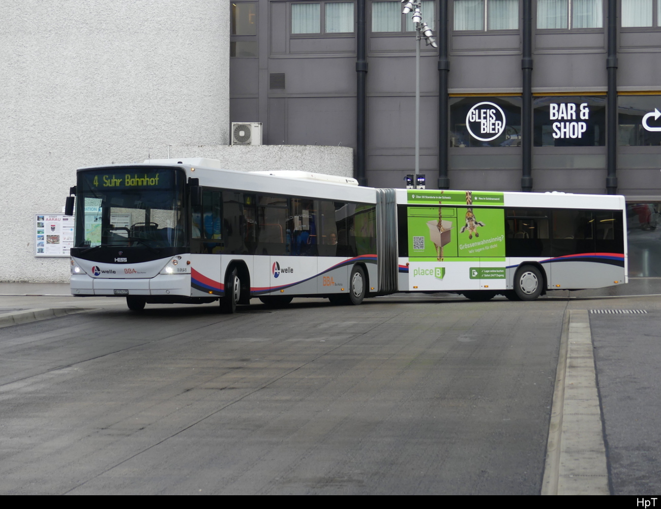 BBA - Scania-Hess  Nr.175  AG  374175 unterwegs in Aarau am 17.04.2023