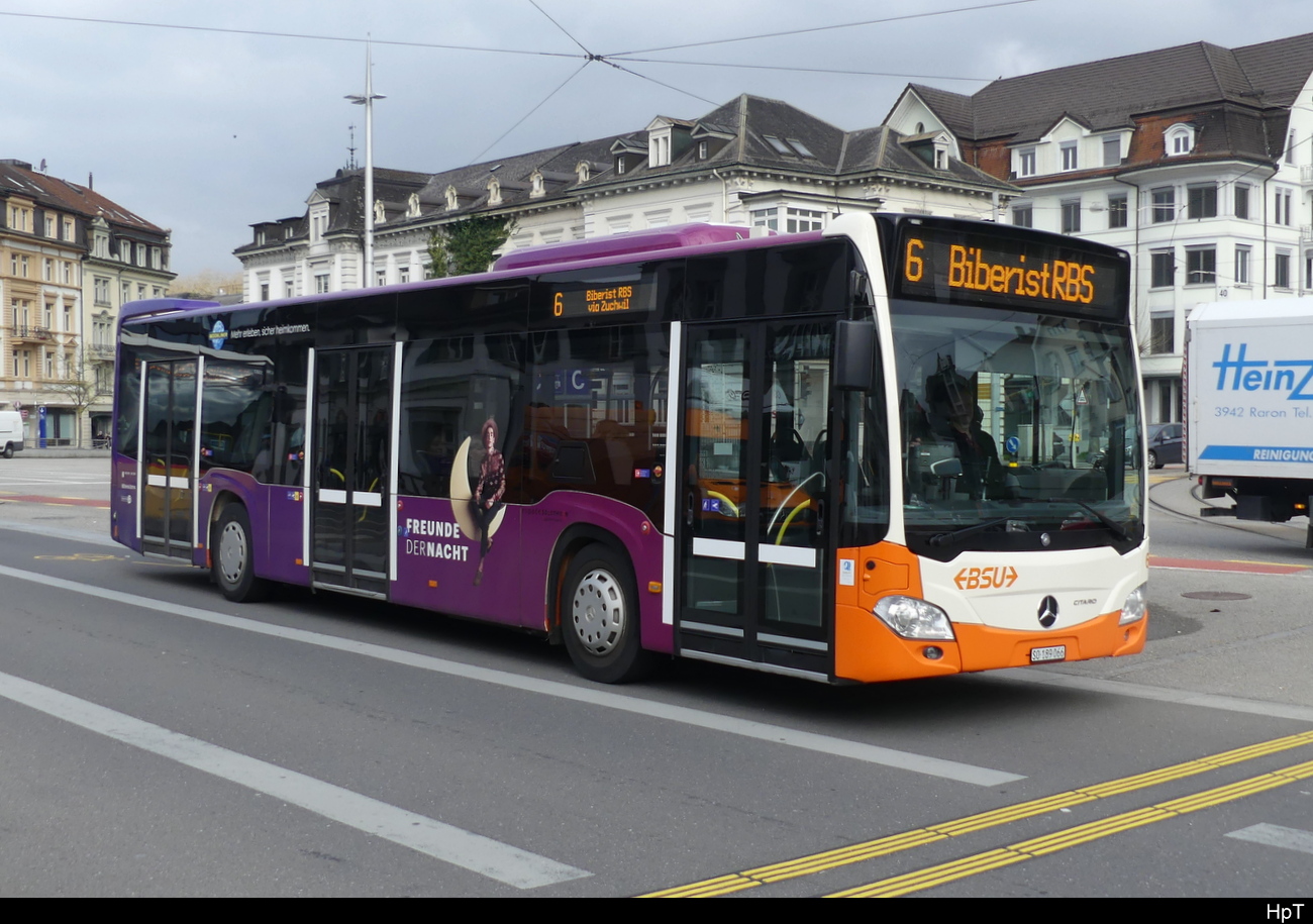 BSU - Mercedes Citaro Nr.66 unterwegs in Solothurn am 19.04.2023