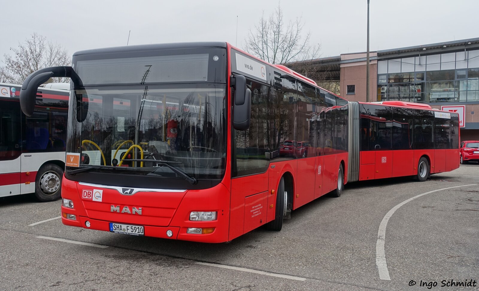 Friedrich Müller Omnibusunternehmen (FMO) aus Schwäbisch Hall | SHA-F 5910 | MAN Lion`s City G | 31.01.2021 in Marbach am Neckar