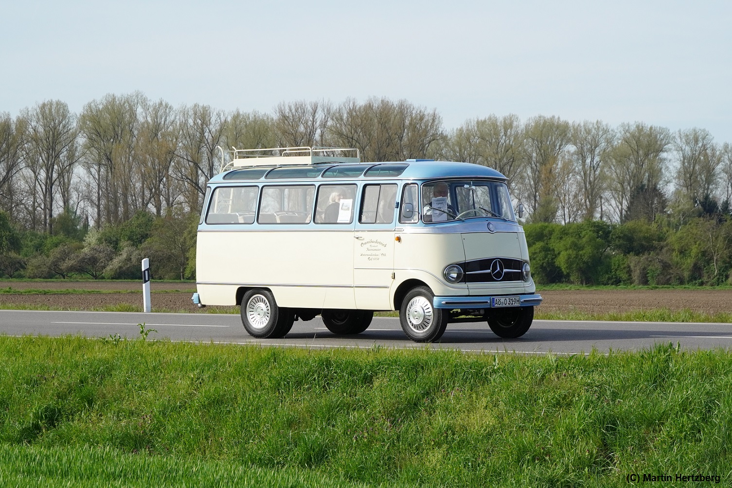 Mercedes O 319  Kainzmaier , 6. Europatreffen historischer Omnibusse in Sinsheim/Speyer April 2023