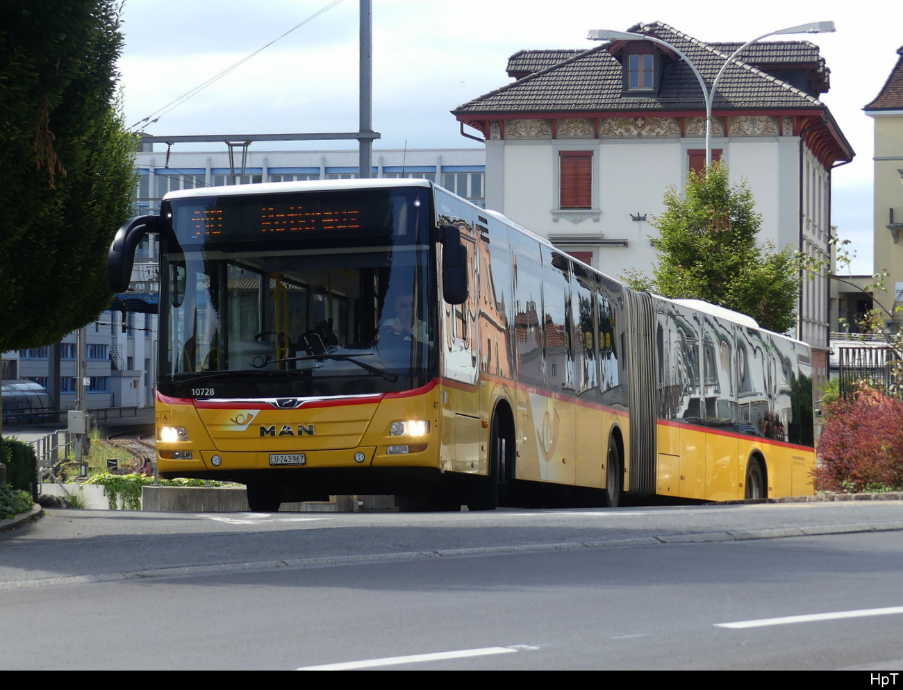 Postauto - MAN Lion`s City  LU  243967 in Holzkirch am 16.07.2023