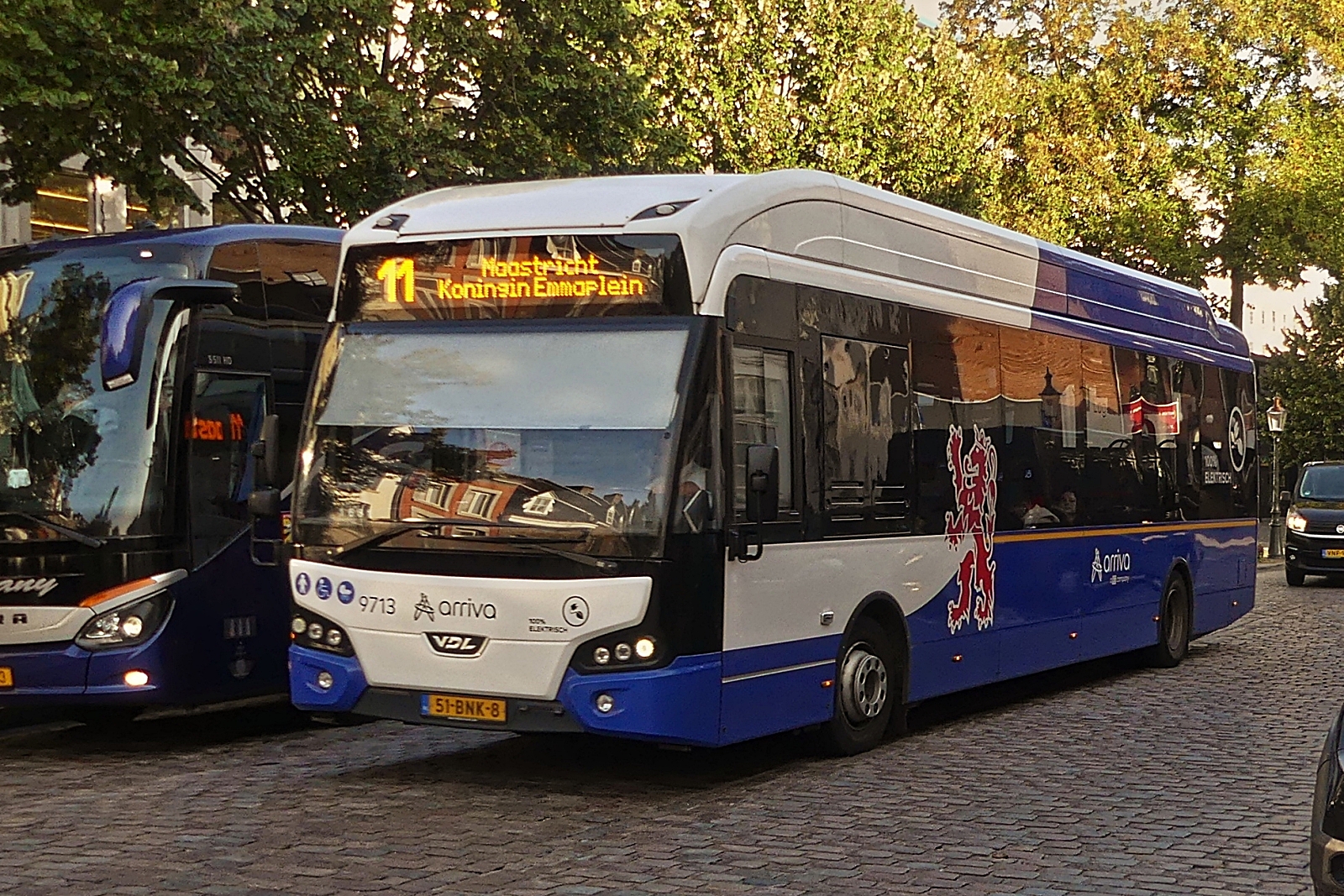VDL Citeae Bus von Arriva, aufgenommen in den Straen von Maastricht. 06.10.2023