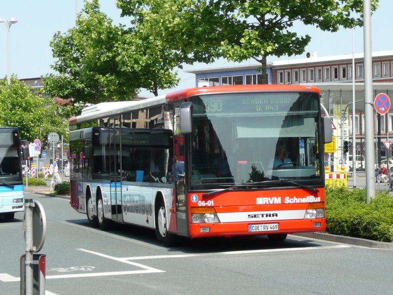 05.07.08,SETRA als RVM-Schnellbus in Mnster/Westf.