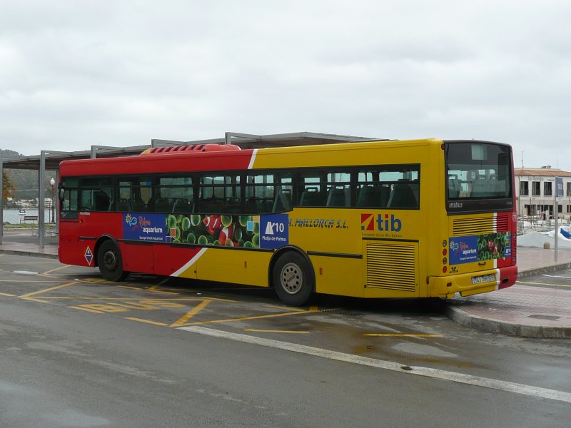 23.11.08,IVECO Irisbus EuroRider der tib Nr.71 in Port de Pollenca auf Mallorca/Spanien.