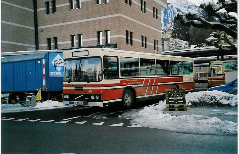 Aus dem Archiv: ASKA Aeschi Nr. 1/BE 26'869 Volvo/FHS am 27. November 1999 Spiez, Bahnhof