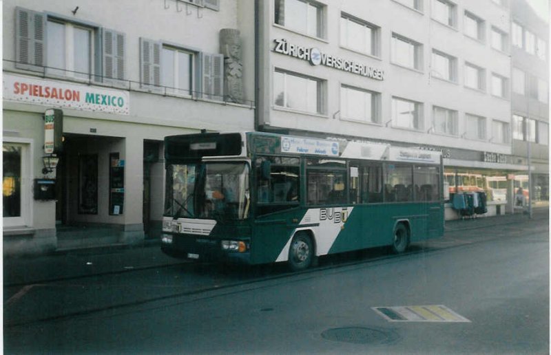 Aus dem Archiv: BUBU Burgdorf BE 122'012 Neoplan (ex Dhler, Burgdorf Nr. 63) am 14. Februar 1998 Burgdorf, Bahnhof