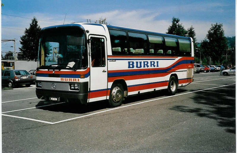 Aus dem Archiv: Burri, Moutier BE 902 Mercedes O 303 am 1. September 1999 Thun, Seestrasse