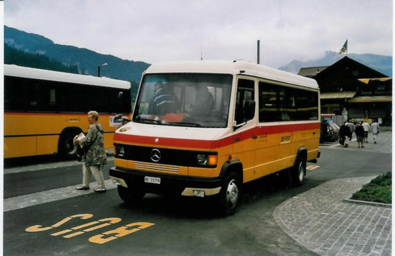 Aus dem Archiv: Kbli, Gstaad BE 21'779 Mercedes/Auwrter am 29. August 1999 Gstaad, Bahnhof
