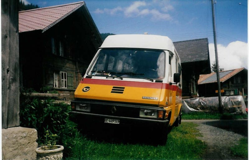 Aus dem Archiv: Seematter, Saxeten BE 449'149 Renault am 15. Juni 1997 Saxeten, Dorf