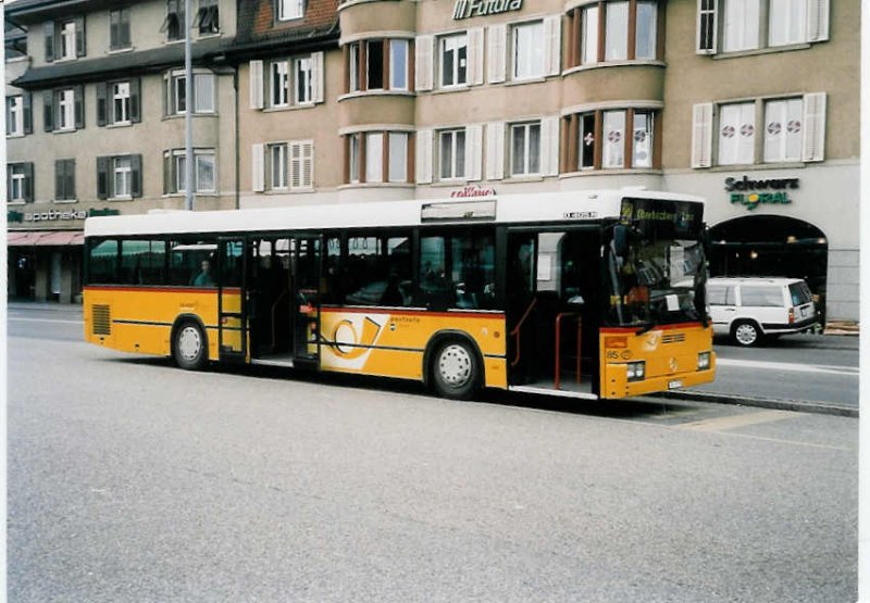 Aus dem Archiv: Voegtlin-Meyer, Brugg Nr. 85/AG 17'778 Mercedes O 405N am 30. Oktober 1999 Brugg, Bahnhof