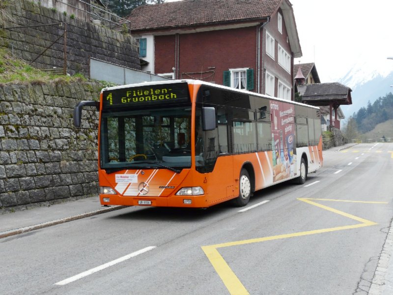 Auto AG Uri - Mercedes Citaro Bus Nr.43 UR 9156 unterwegs in Gurtnellen am 19.04.2008