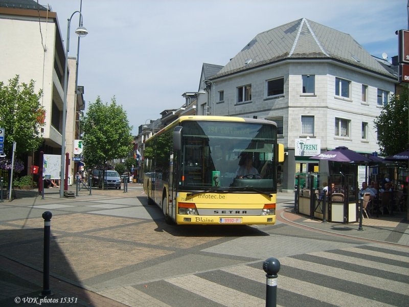 Autobus Blaise 752124 im Auftrag der TEC - Linie 394  Vennliner  - Sankt-Vith, Hauptstrae - 31. Juli 2008