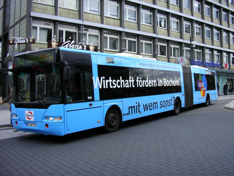 Bogestra Neoplan Gelenkbus, Wirtschaft frdern in Bochum,mit wem sonst?....(14.01.2008)