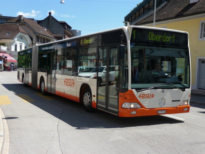 BSU - Mercedes Citaro Bus Nr.49 unterwegs auf der Linie 1 in Solothurn am 13.06.2009