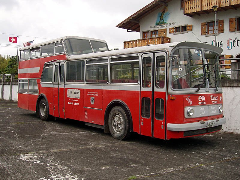 Ehemaliger Bus der Automobilverkehr AG Frutigen-Adelboden fhrt immer noch in Costa Rica bei einem Auslandschweizer herum, 05. Mrz 2006
