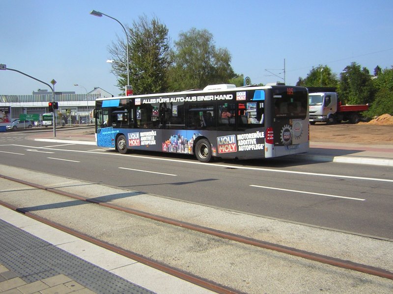 Ein Citaro Bus an der Haltestelle Rmerkastell in Saarbrcken. Diesen Bus habe ich schon einmal in Brebach Fotografiert