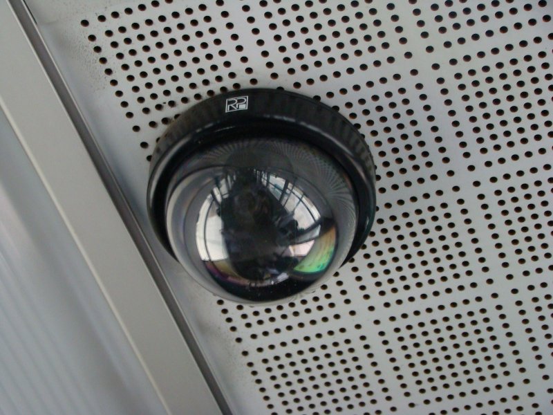 Eine berwachungskamera in einen MB Citaro der VIP.