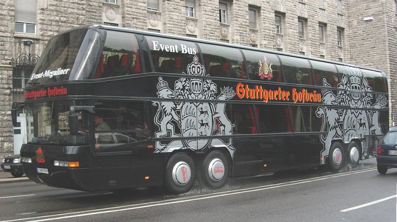 Event-Bus einer Brauerei.