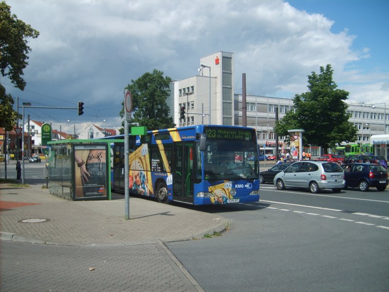 Der KMG-Bus (der einzig Richtige Citaro) steht am 17.6.07 als