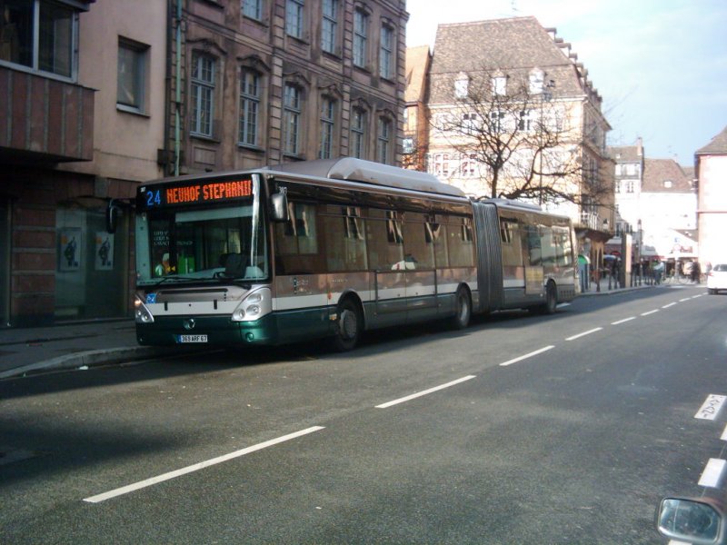 Irisbus Citlis 18 CNG in Strasbourg (F). Wagen 307.